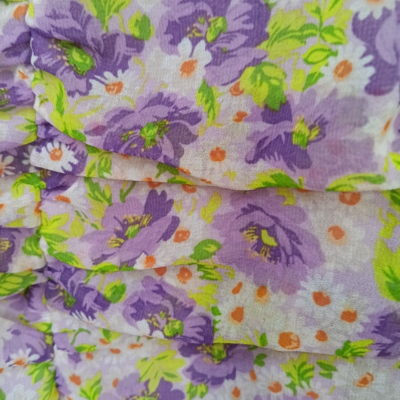 Zara floral ruched mini dress size small - Picture 2 of 4